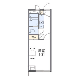 1K 아파트 in Nakaizumi - Komae-shi Floorplan