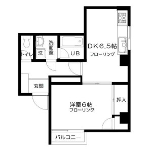 1DK Mansion in Okusawa - Setagaya-ku Floorplan