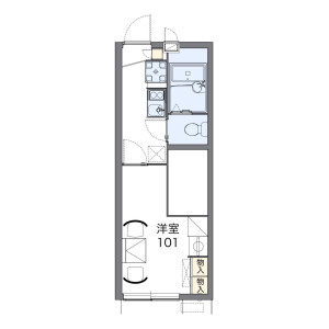 1K Apartment in Sekimachihigashi - Nerima-ku Floorplan