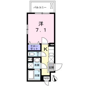 1K Mansion in Minamidai - Nakano-ku Floorplan