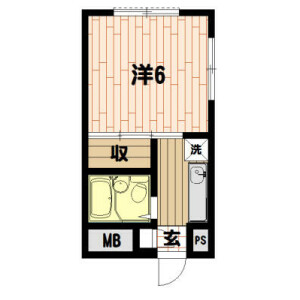 1K Mansion in Shimonamiki - Kawasaki-shi Kawasaki-ku Floorplan