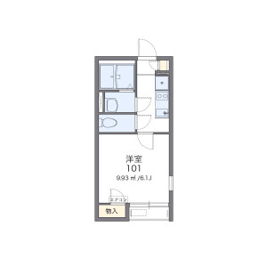 1K Apartment in Mameguchidai - Yokohama-shi Naka-ku Floorplan