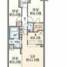 3LDK Apartment to Buy in Koto-ku Floorplan