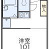 1K Apartment to Rent in Fussa-shi Floorplan