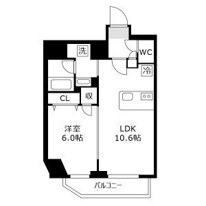 1LDK Mansion in Iriya - Taito-ku Floorplan