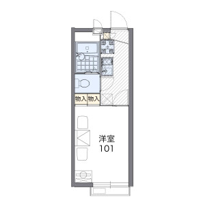 1K Apartment in Rokukakubashi - Yokohama-shi Kanagawa-ku Floorplan