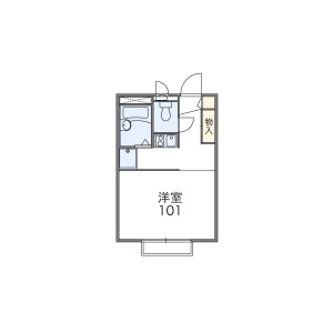 1K Apartment in Chiyoda - Kashiwa-shi Floorplan