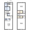 2DK Apartment to Rent in Sendai-shi Aoba-ku Floorplan
