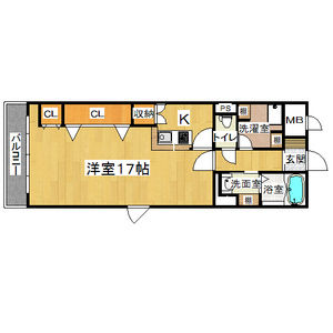 1K Mansion in Niitaka - Osaka-shi Yodogawa-ku Floorplan