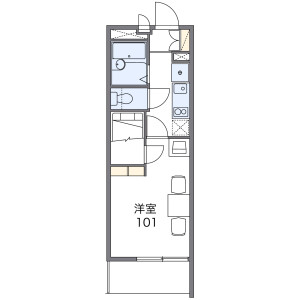 1K Apartment in Tsuji - Saitama-shi Minami-ku Floorplan