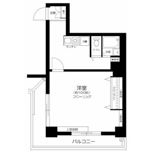 新宿区西新宿-1K公寓大厦 楼层布局