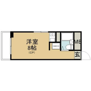 1R Mansion in Kabukicho - Shinjuku-ku Floorplan