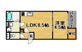 1LDK Mansion in Tsukuda - Osaka-shi Nishiyodogawa-ku