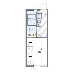 1K Mansion in Fujisaki - Narashino-shi Floorplan