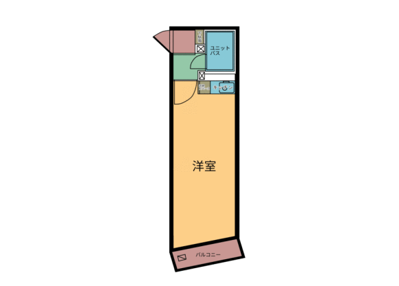 1R Apartment to Buy in Sumida-ku Floorplan
