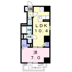 1LDK Mansion in Imado - Taito-ku Floorplan