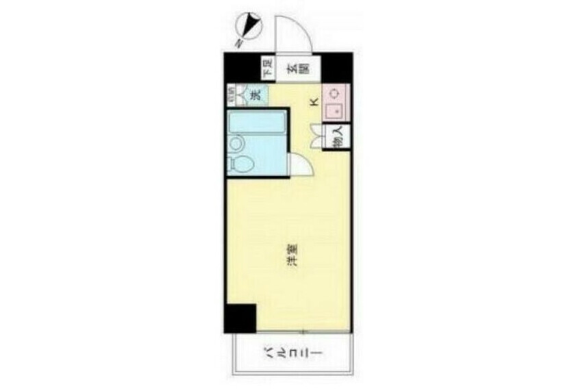 1K Apartment to Buy in Hachioji-shi Floorplan