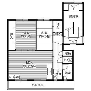 2LDK Mansion in Kanahoricho - Hakodate-shi Floorplan