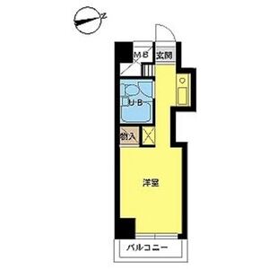 1R Mansion in Senzoku - Taito-ku Floorplan