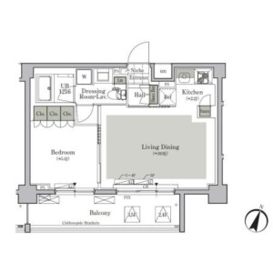 1LDK Mansion in Nishigahara - Kita-ku Floorplan