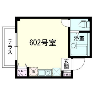 1R Mansion in Nishikanda - Chiyoda-ku Floorplan