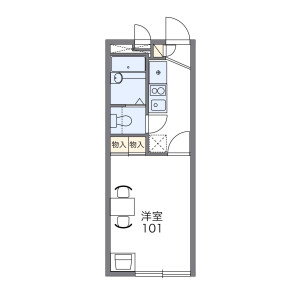 1K Apartment in Tsuruma - Fujimi-shi Floorplan