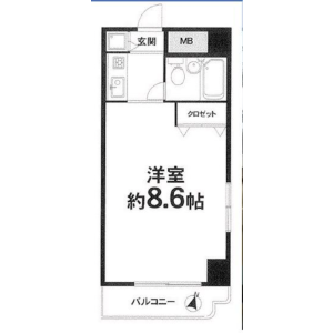 1K {building type} in Miyakojimaminamidori - Osaka-shi Miyakojima-ku Floorplan