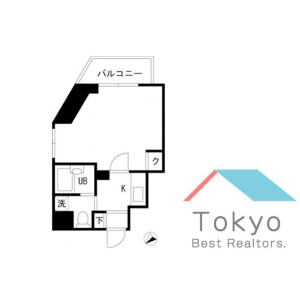1K Mansion in Yotsuyahonshiocho - Shinjuku-ku Floorplan