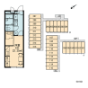 1K Apartment to Rent in Koshigaya-shi Layout Drawing