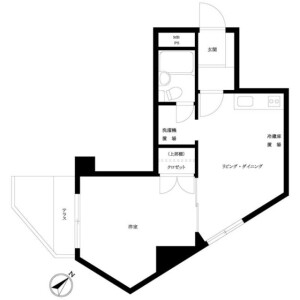1DK Mansion in Yoyogi - Shibuya-ku Floorplan