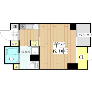 1K Mansion in Nishinakajima - Osaka-shi Yodogawa-ku Floorplan