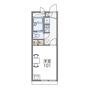 1K Apartment in Kuboyoshi - Osaka-shi Naniwa-ku Floorplan