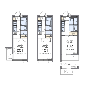 1K Mansion in Futaba - Shinagawa-ku Floorplan