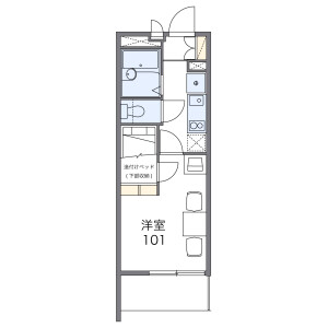 1K Mansion in Nakazone - Odawara-shi Floorplan