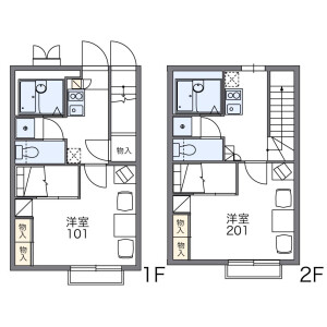 1K Apartment in Higashinarashino - Narashino-shi Floorplan