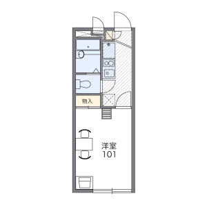 1K Apartment in Niitaka - Osaka-shi Yodogawa-ku Floorplan