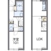 1LDK Apartment to Rent in Chiba-shi Hanamigawa-ku Floorplan
