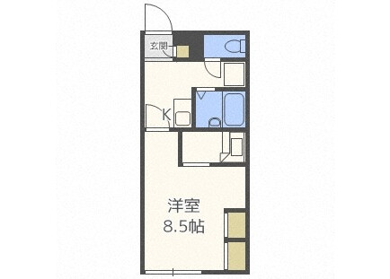 1K Apartment to Rent in Oyama-shi Floorplan