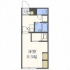 1K Apartment to Rent in Naka-shi Floorplan
