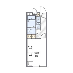 1K Apartment in Suzukicho - Kodaira-shi Floorplan