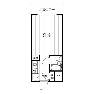 1R Mansion in Ohanajaya - Katsushika-ku Floorplan