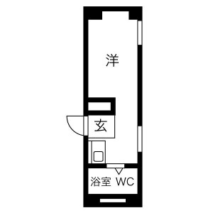 1R Mansion in Himeshima - Osaka-shi Nishiyodogawa-ku Floorplan
