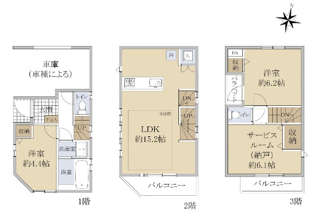 2SLDK House to Buy in Yokohama-shi Tsurumi-ku Floorplan