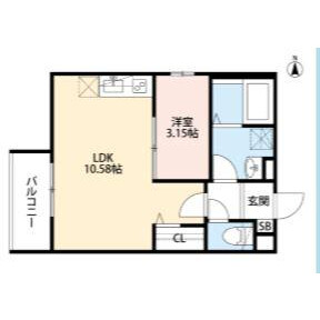 1LDK Mansion in Shuntokucho - Higashiosaka-shi Floorplan