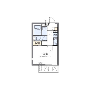 1K Mansion in Hongocho - Yokohama-shi Naka-ku Floorplan