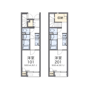 1K Apartment in Tenjincho - Kodaira-shi Floorplan
