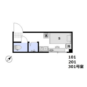 1R Mansion in Higashishinkoiwa - Katsushika-ku Floorplan