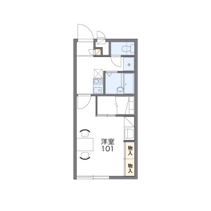 1K Apartment in Tadokorocho - Ashikaga-shi Floorplan