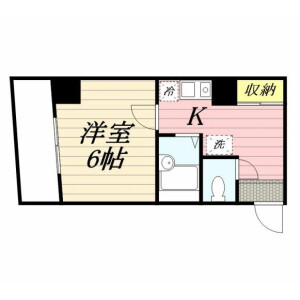 1K Mansion in Yokoyamacho - Hachioji-shi Floorplan