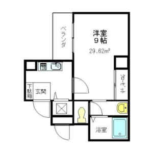 1K Mansion in Shinjuku - Shinjuku-ku Floorplan